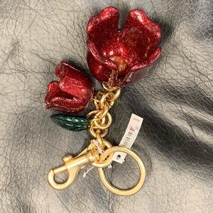 Coach keychain flower